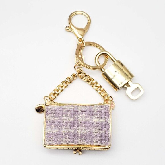 100% Auth Louis Vuitton Lock & Key with unbranded Bagcharm, Keycharm, Keychain - Picture 5 of 8